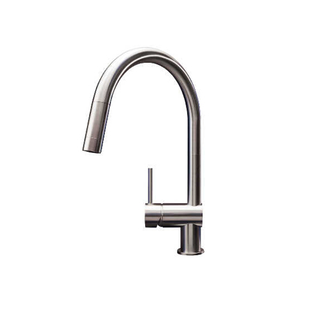 Stainless steel kitchen faucets