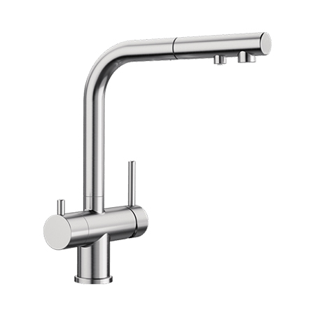 Stainless steel kitchen faucets