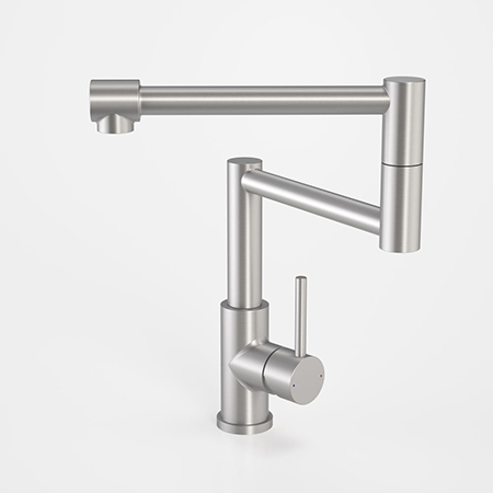 Stainless steel kitchen faucets