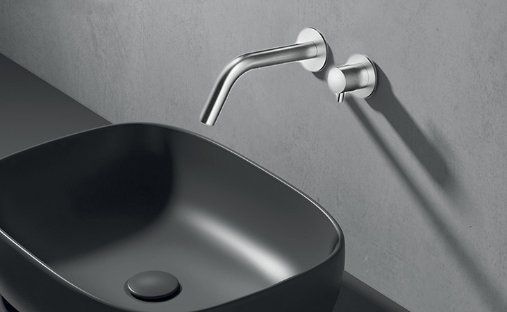 Stainless steel bathroom faucets