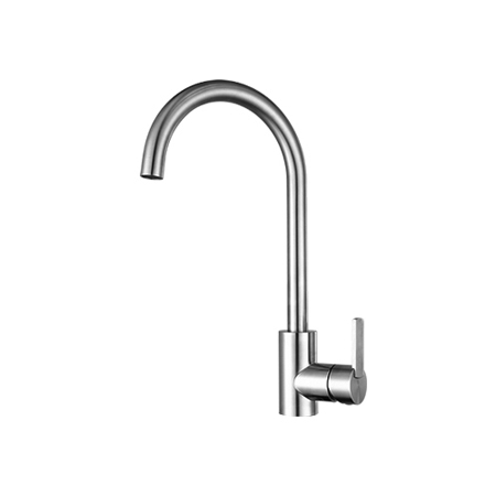 Stainless steel kitchen faucets